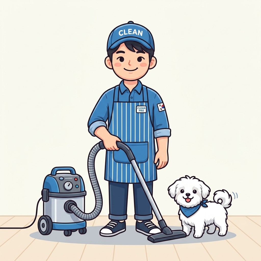 클리닝 파파 마스코트